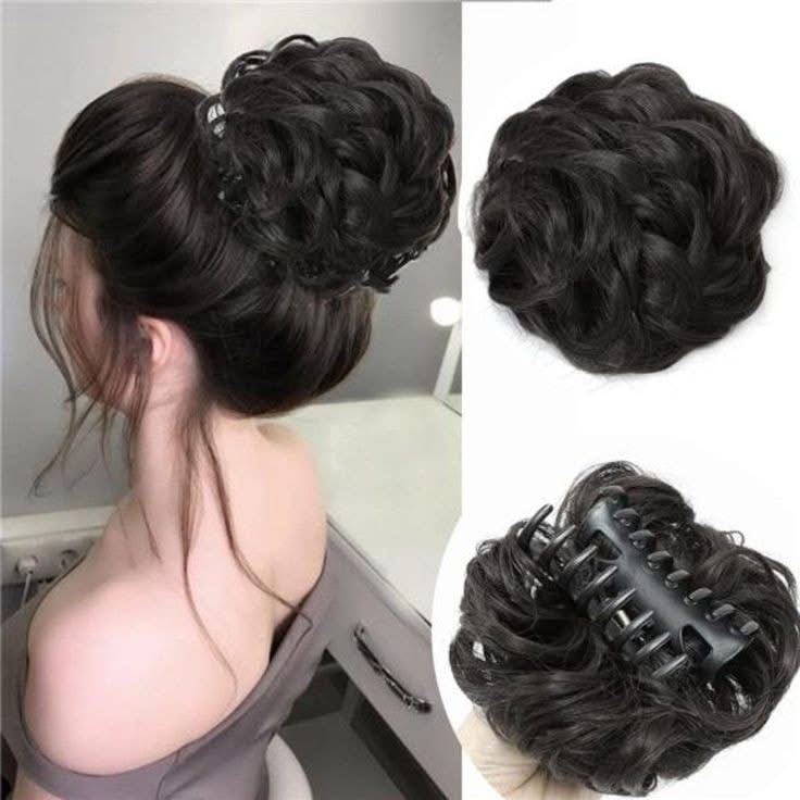 Messy bun @ Flower bun
